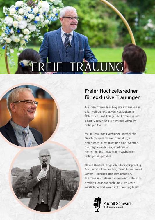 Profisprecher Rudolf Schwarz – Magazinseite 30