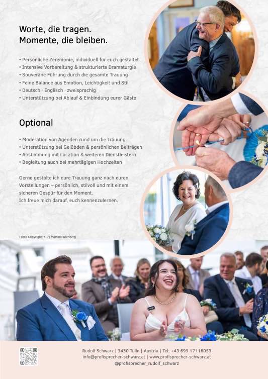 Profisprecher Rudolf Schwarz – Magazinseite 31